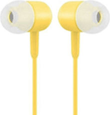 Moxom 65544 Earbuds Handsfree με Βύσμα 3.5mm Κίτρινο