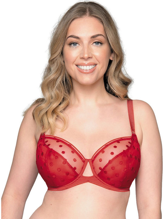 Curvy Kate Balconette Balconette Bra without Padding red