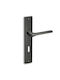 Convex Lever Front Door with Plate Left 1515 Matt Grafitis
