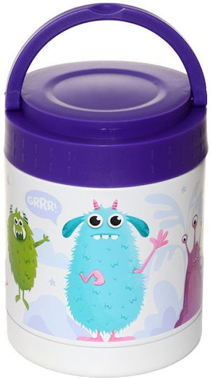 Puckator Monster Πλαστικό Παιδικό Δοχείο Φαγητού 0.5lt Ισοθερμικό