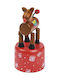 Moses Weihnachtliche Holz Figur Rentier