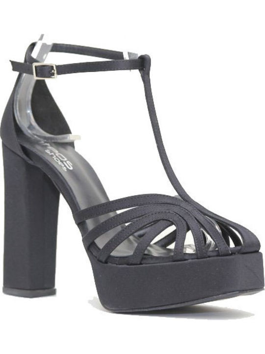 Fabric Sandals Black