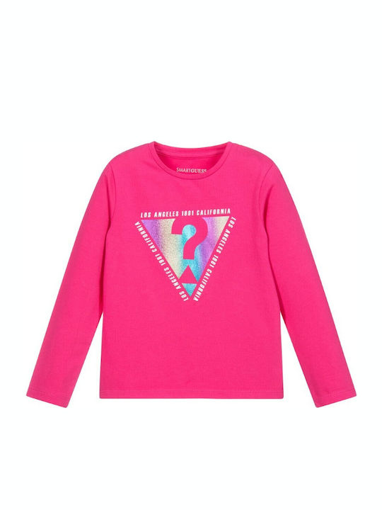 Guess Kids' Blouse Long Sleeve Pink