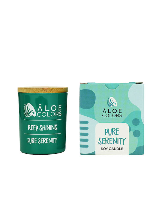 Aloe Colors Αρωματικό Κερί Σόγιας Pure Serenity σε Βάζο με Άρωμα Μανόλια 150gr