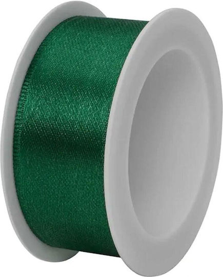 Stewo Satin,σατεν Band Monochrom Grün 3meters mit Breite 25mm
