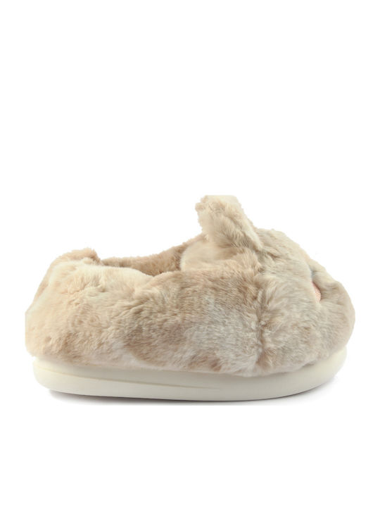 Closed Women's Slippers Beige