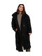 Rino&Pelle Women's Short Puffer Jacket for Winter with Hood Black