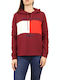 Tommy Hilfiger Women's Sweatshirt Burgundy