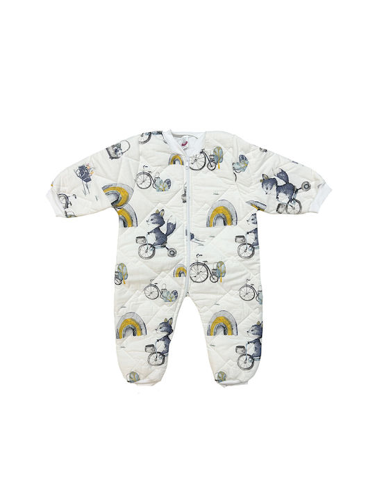 Bunny Bebe Winter Sleeping Bag with Feet Squirrels 2.5 Tog Sky Blue