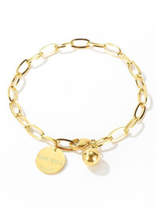 Gioelle Bracelet made of Steel Gold Plated