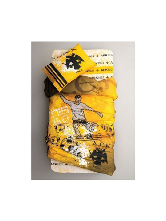 Palamaiki Set Kids Duvet Cover Single with Pillowcase Cotton Yellow 165x240cm