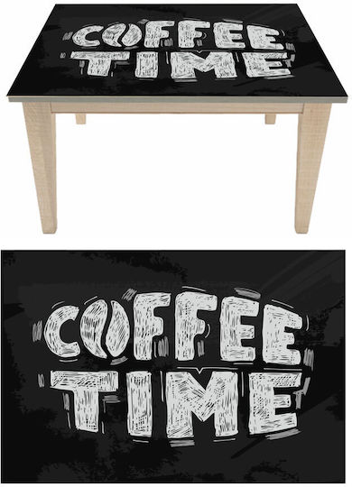 Διακοσμητικό Αυτοκόλλητο Τραπεζιού Coffee Time 4 1τμχ 60x40εκ. Autokolitakia