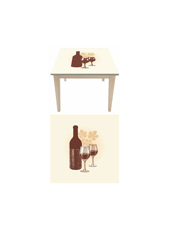 Decorative Sticker Table Wine 1pcs 50x80cm Autokolitakia