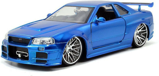Jada Toys Nissan Brian 's Modeling Figure Car Blue in Scale 1:24