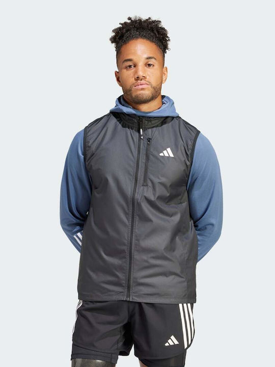 Adidas Own Ärmellos Herren Jacke Lässig Schwarz