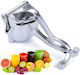 Hand Press Orange made of Stainless Steel in Silver Color