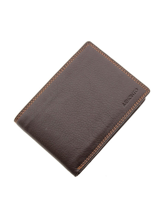 Armodo Men's Leather Wallet with RFID Brown