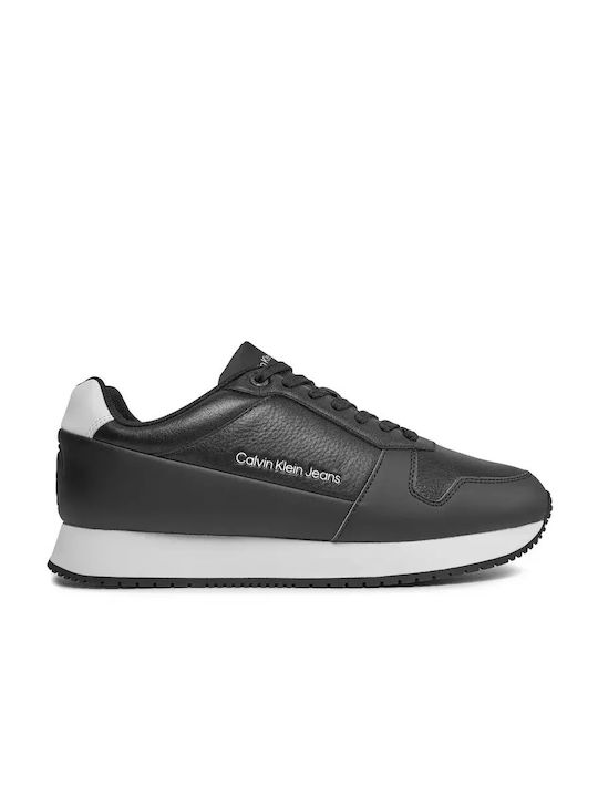 Calvin Klein Bărbați Sneakers Negru / Alb Strălucitor