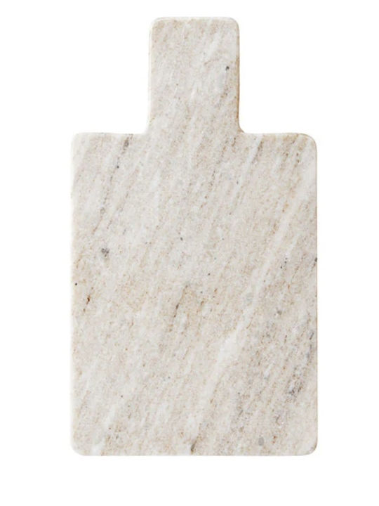 Broste Copenhagen Marble Cheese Serving Platter with Handle 30x17cm
