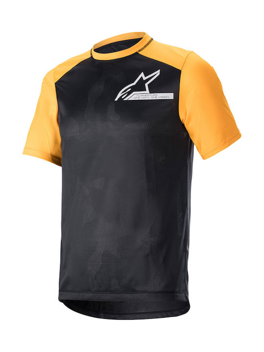 Alpinestars Bărbați Mâneci scurte Tricou de ciclism Negru