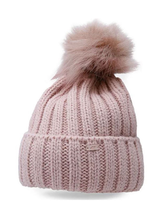 4F Kids Beanie Knitted Pink