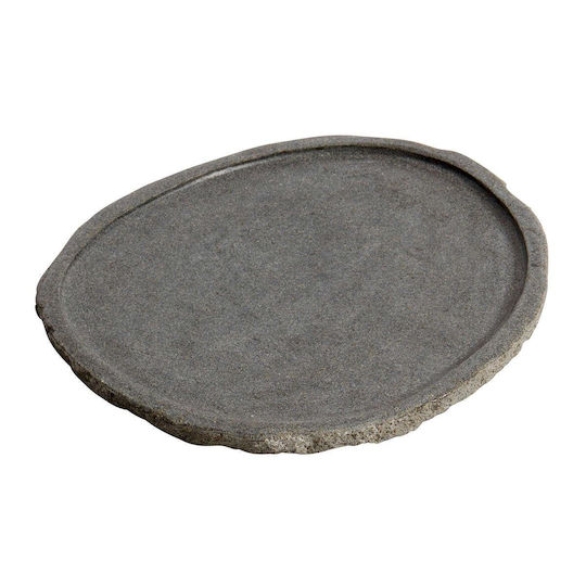 Muubs Dekorative Schüssel Stein Gray 40x40x2cm 1Stück