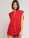 E-shopping Avenue Women's Sleeveless Shirt Red