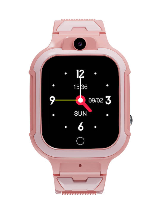 Pacific Kinder-Smartwatch mit GPS und Kautschuk/Plastikarmband Rosa