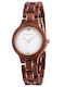 Bobo Bird Men's Watch Battery with Brown Wooden Bracelet