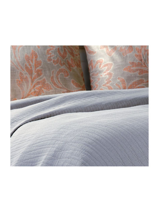 Nef-Nef Homeware Pique Blanket Double 230x240cm Light Blue