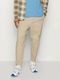 Men's Trousers Chinos Elastic Loose Fit Beige