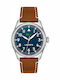 Lacoste Men's Watch 42mm Battery with Brown Leather Strap