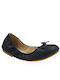 Kids Leather Ballerinas Black