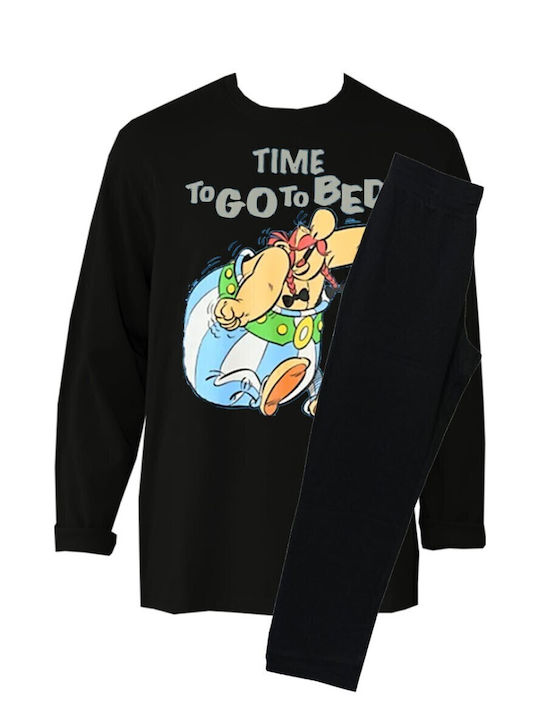 Kybbvs Men's Winter Pajamas Set Black