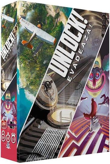 Brettspiel Unlock!Evadeaza für 2-6 Spieler 10+ Jahre Asmodee