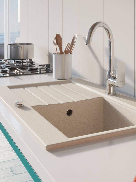 Ferro Algeo Square Kitchen Faucet Counter
