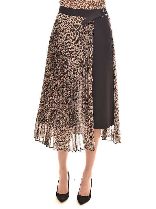 Semiology Envelope Skirt Polka Dot in Brown color