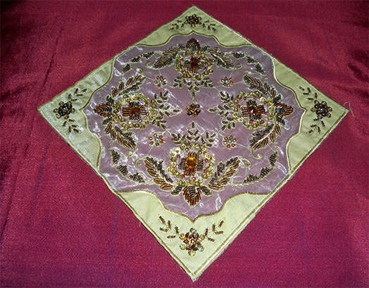 VS Home Față de masă cu Broderie Violet 25x25cm