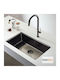 Fortinox Υποκαθήμενος Νεροχύτης Inox Brushed Μ75xΠ44cm Μαύρος