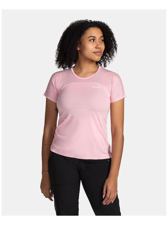 Kilpi Women's Sport Blouse Short Sleeve Uscare rapidă Pink