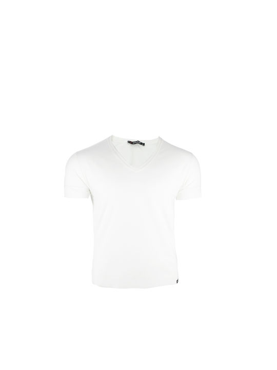 Kouros Men's Short Sleeve Undershirts λευκό 1Pachet