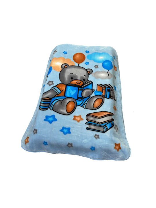 Dimcol Blanket Cot Bebe Velvet Blue Baby Blue 1...