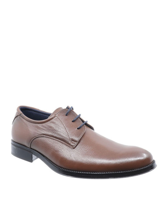 Baerchi Men's Leather Dress Shoes Tabac Brown