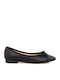 Synthetic Leather Ballerinas Ellison Black