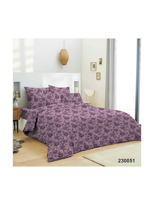 Marwa Kissenbezug-Set Lila 50x70cm.