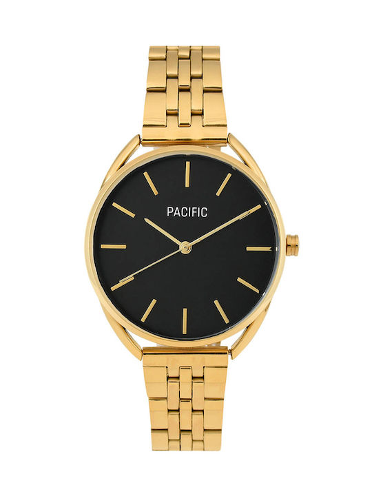 Pacific Uhr Batterie in Gold / Gold Farbe