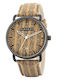 Bobo Bird Women's Watch with Brown Wooden Bracelet