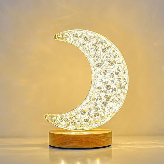 Moon Φωτιστικό LED Θερμό Λευκό Moon Light