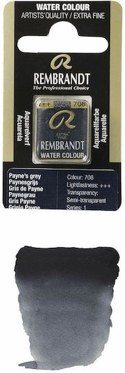 Royal Talens Κύβος Ακουαρέλας Rembrandt 708 Paynes Grey Νερομπογιές Γκρι