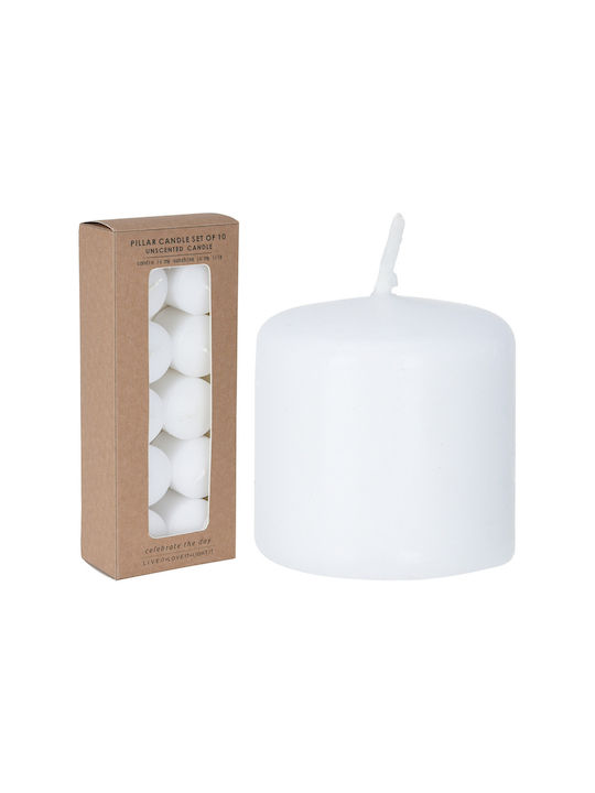 Decorative Candle Taper White 320gr 10pcs